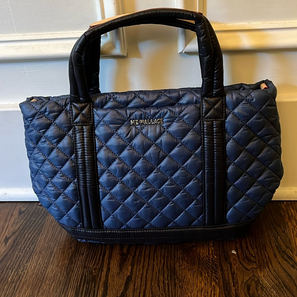 MZ Wallace Empire Small Tote navy/black NWT